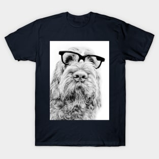 Intelligent friend Spinone by heidiannemorris T-Shirt